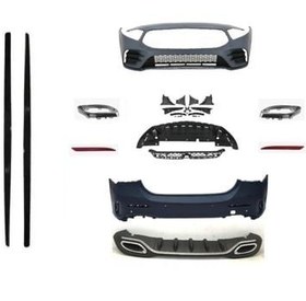 Resim Mercedes W177 HB A Serisi İçin Uyumlu Amg Set ( Ön Arka Tampon-Diamond Panjur-Marşpiyel-Egzozlar) 