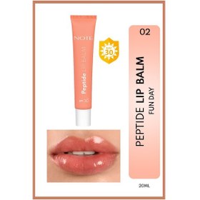 Resim Note Cosmetics Peptide Lip Balm Spf 30 Nemlendirici Ve Parlatıcı Renkli Dudak Balmı - 02 Fun Day - Turuncu 02 