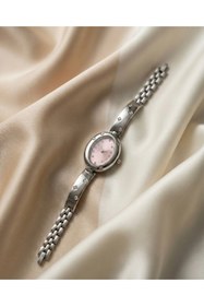 Resim KLISHE Butik Belluci Gümüş & Pembe Renk Çelik Kadın Saati, Classic, Oldmoney, Saat Koleksiyonu 2026 