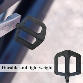 Resim Dağ Bisikleti Pedalı - Dağ Yolu Bisikleti Düz Pedal | Seyahat Çevrimi Çapraz Bisikletler için Evrensel Hafif Pedalı, Hızlı Bırakma Düz Geniş Pedallar 