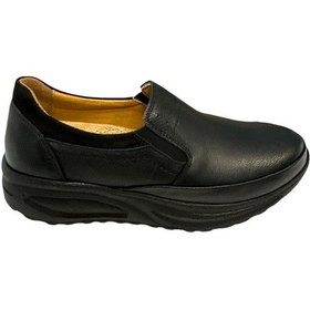 Resim Castle Black YLDZ-42638 Kadın Deri Ortopedik Comfort Ayakkabı Siyah 