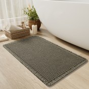 Resim SIXHOME Ultra Emici Waffle Banyo Matı - Kaymaz, Püsküllü Makinede Yıkanabilir, Banyo Zeminleri için Kauçuk Tabanlı Polyester Karışımlı Halı 