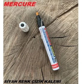 Resim Mrc Siyah Renk Rötüş Kalemi Markör Kalem Araç Çizik Kalemi Metal Cam 