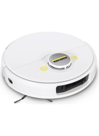 Resim Karcher Ultra Premium Robot Süpürge 5000PA Emiş Gücü, Wi-Fi Kontrol, Lidar Teknoloji - Luciole Beyaz Lambader Hediye! 
