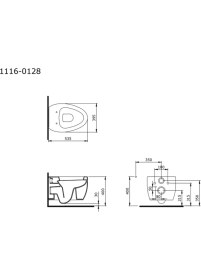 Resim Bocchi Etna Asma Klozet P. Mandalina Sarısı 1116-021-0128 Kapak Hariç 