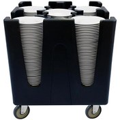 Resim Tribeca TAA-4 Tabak Taşıma Arabası 4 Bölmeli 730x730x815 mm 