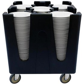 Resim Tribeca TAA-4 Tabak Taşıma Arabası 4 Bölmeli 730x730x815 mm 