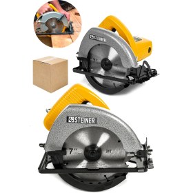 Resim Steiner Germany Technology 3200 Watt Srı Sjs Metal Şanzıman Sunta Kesme Daire Testere Makinesi 185MM 