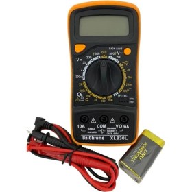 Resim XL830L Dijital Multimetre LED Ekranlı Mini Ölçü Aleti 9V Pil Hediyeli Avometre Özellikli 