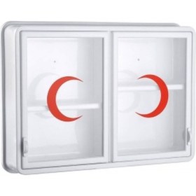 Resim Cam 2 Kapaklı Ecza Dolabı 4832 