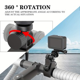 Resim GoPro13/Insta360 X5 ve Diğer Aksesuarlar için 1/4" Arayüzlü Tekli Güçlü Kelepçe Montaj, Spor Kayıt Ekipmanı, Hareket Kamerası Aksesuarı, Sağlam Tutucu, Hafif Montaj, Güçlendirilmiş Kelepçe, Dayanıklı Yapı, Vloggerler ve Fotoğrafçılar için Kamera Stabilizatörü 