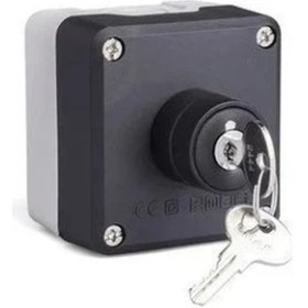 Resim Emas CP100AA21 1 Na Siyah Anahtarlı Dönüşlü Kumanda Butonu 