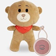 Resim Budizzz Beyaz Gürültü Cihazı Pışpışlı Ve Ninnili Ayıcık Uyku Arkadaşı - Pembe 