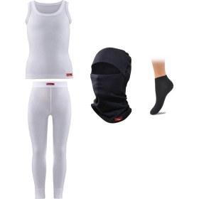Resim Blackspade Çocuk Termal 2. Seviye Atlet Alt İçlik Balaklava Kar Maskesi Takım 