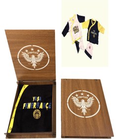 Resim Fenerbahçe Bebek Hastane Çıkış Seti - Hediyelik (Ahşap Kutulu) 