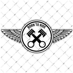 Resim Bay Etiket Rfhlm40 Reflektif Surmek Icin Dogmus Yazili Sticker 