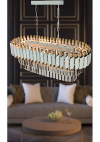 Resim Zamira 75x35 Yemek Masası Beyaz-gold - Yatak Odası - Salon - Mutfak - Hol Altın 