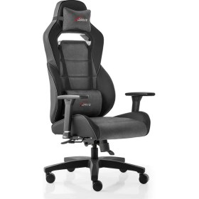 Resim Göktürk Profesyonel Oyuncu Koltuğu Kumaş Gri/siyah 