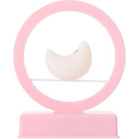 Resim Szypzstore Bebekler Çocuklar Için Müzikli Gece Lambası Led Ay Lambası Doğum Günü Noel Hediyeleri Yatak Odası Başucu Dekoratif Masa Lambası Pembe Ulqckw Beyaz 