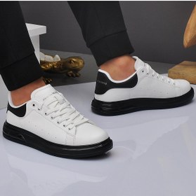 Resim MC Jamper ERKEK BEYAZ SİYAH ŞEFFAF TABAN BAĞCIKLI SPOR AYAKKABI 