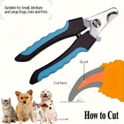 Resim Kediler ve Küçük Köpekler için 1 Adet Paslanmaz Çelik Tırnak Makası - Kaymaz Ergonomik Saplar, Hızlı Kesim Hassasiyeti, Dayanıklı & Güvenli Ev Bakımı İçin Manuel Tırnak Trimmerı, Ergonomik Tasarım 