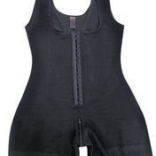 Resim Fitneed Kadınların Yüksek Bel Karın Kontrolü Bodysuit'ü, Popo Kaldırıcı ve Çapraz Arkası Fermuar ile - Nefes Alabilen File Paneller, Yastıksız, Orta Destek, Bej, Karın Kontrolü Şekillendirici, Şık Tasarım, Rahat Uygunluk 