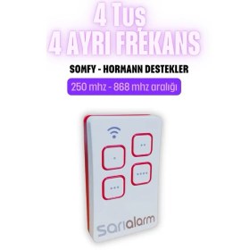 Resim SARIALARM Çoklu Frekans Akıllı Kumanda 250- 868 Mhz 