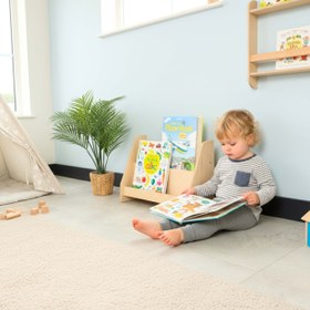 Resim Livi Montessori Yer Kitaplık - 50 cm / 2-Raflı / Meşe 