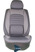 Resim K-Design SİLİKONLU JAKAR KOLTUK KILIFI TİCARİ SERİSİ GRİ SİYAH LP678 