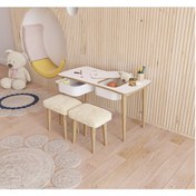 Resim Montessori Çocuk Masası Oyun Masası Aktivite Masası 
