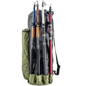 Resim Euro Final Euro Fish Kamış Çantası Boru Tipi Haki-Siyah 80 cm Uzunlukta Dirençli Malzeme ile Taşıma Çantası 