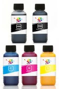 Resim Qc Epson Surecolor Sc T5200 Ps Mfp Yazıcı Uyumlu Kartuş Mürekkebi 100ml Pro Set 5 Renk 