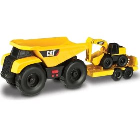 Resim Cat Mini Iş Makinesi Mini Römork ve Araç Seti Sesli ve Işıklı 2'li Set Model-1 34760 