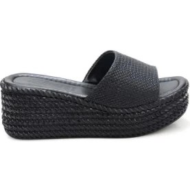 Resim Papuçcity Hco 03239 Dolgu Topuk Kadın Günlük Terlik 