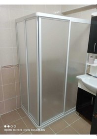 Resim Nokta Duşakabin Teknesiz Mika Duşakabin 150 x 80 Şeffaf 