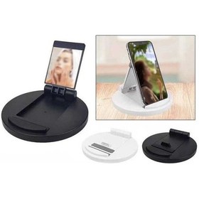 Resim Masaüstü Telefon Tutucu Satandı Katlanır Q3-Siyah 