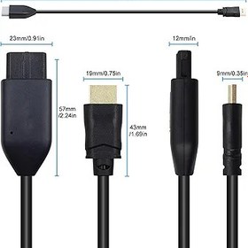 Resim Mueuton N64 HDMI Adaptörü, N64 HDMI Dönüştürücü Kablosu Nintendo N64 HDMI Dönüştürücü Adaptörü Nintendo N64/NGC/SNES/SFC ile Uyumlu 