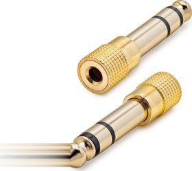 Resim Büro Ev Ofis Gitar Enstrümanı Dönüştürücü için Golden 6.5 Mm To 3.5 Mm F Çevirici 