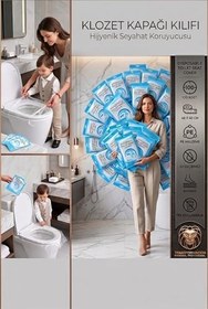 Resim Transformacion Klozet Kapağı Kılıfı Hijyenik Seyahat Tek Kullanımlık Klozet WC Örtüsü 100 ADET 721374 