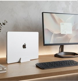Resim Apple MacBook Uyumlu Pro Dikey Stand 16-17mm Laptop Stand 