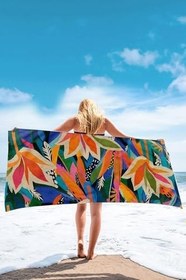 Resim Pleasant Baskılı pamuklu Plaj Havlusu 