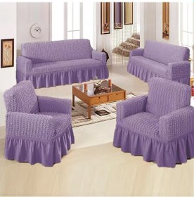 Resim Upmall Bürümcük Koltuk , Çekyat Örtüsü, Kılıfı 3311 Lila 