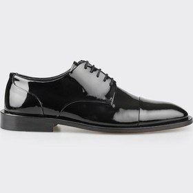 Resim Elle Shoes Siyah Deri Erkek Klasik Ayakkabı 
