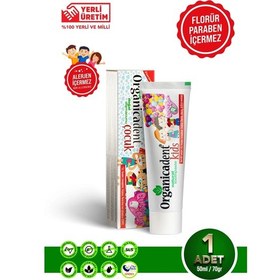 Resim Organicadent Doğal Çocuk Diş Macunu 50 Ml - Gimdes Sertifikalı Ve Florürsüz 
