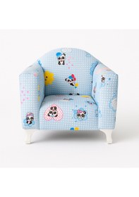 Resim Sevimli Tasarım Panda Desenli Çocuk Koltuğu Açık Mavi 