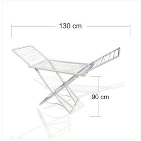 Resim Kanatlı PVC Plastik Çamaşırlık Çamaşır Kurutma Rafı Askısı 