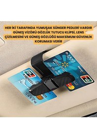 Resim Coofbe Klipsli 180 Derece Döner Klipsli Araç İçi Gözlük Tutucu Kart Tutucu Oto Araç Gözlük Tutacagi 01 