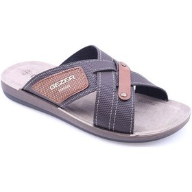 Resim Gezer 13346 Anatomik Taban Günlük Erkek Terlik Kahve Kahverengi 