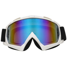 Resim Vintage Yarış Gözlükleri Motosiklet Gözlükleri Offroad Sürüşü Koruyucu Gözlükler Off-road Kayak Sporu Atv Kir Bisikleti Beyaz Renk 