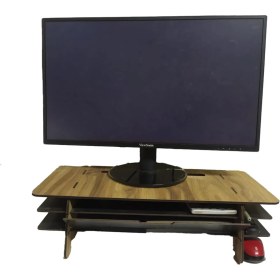 Resim Aswood Masaüstü Monitör Yükseltici Stand 